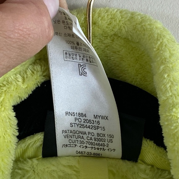Patagonia Women’s‎ Highlighter Yellow ReTool Snap-T Synchilla Fleece Pullover S - Picture 5 of 13
